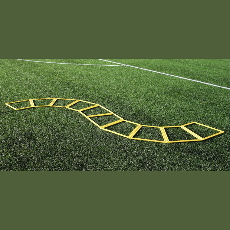 Precision Poly Grid System Agility Training Set of 10 for sports training, featuring durable poly grid panels on a training field.