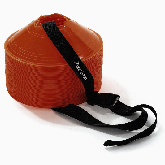 Precision Disc Cone Strap for sports training, featuring adjustable straps and durable design for athletic agility drills.
