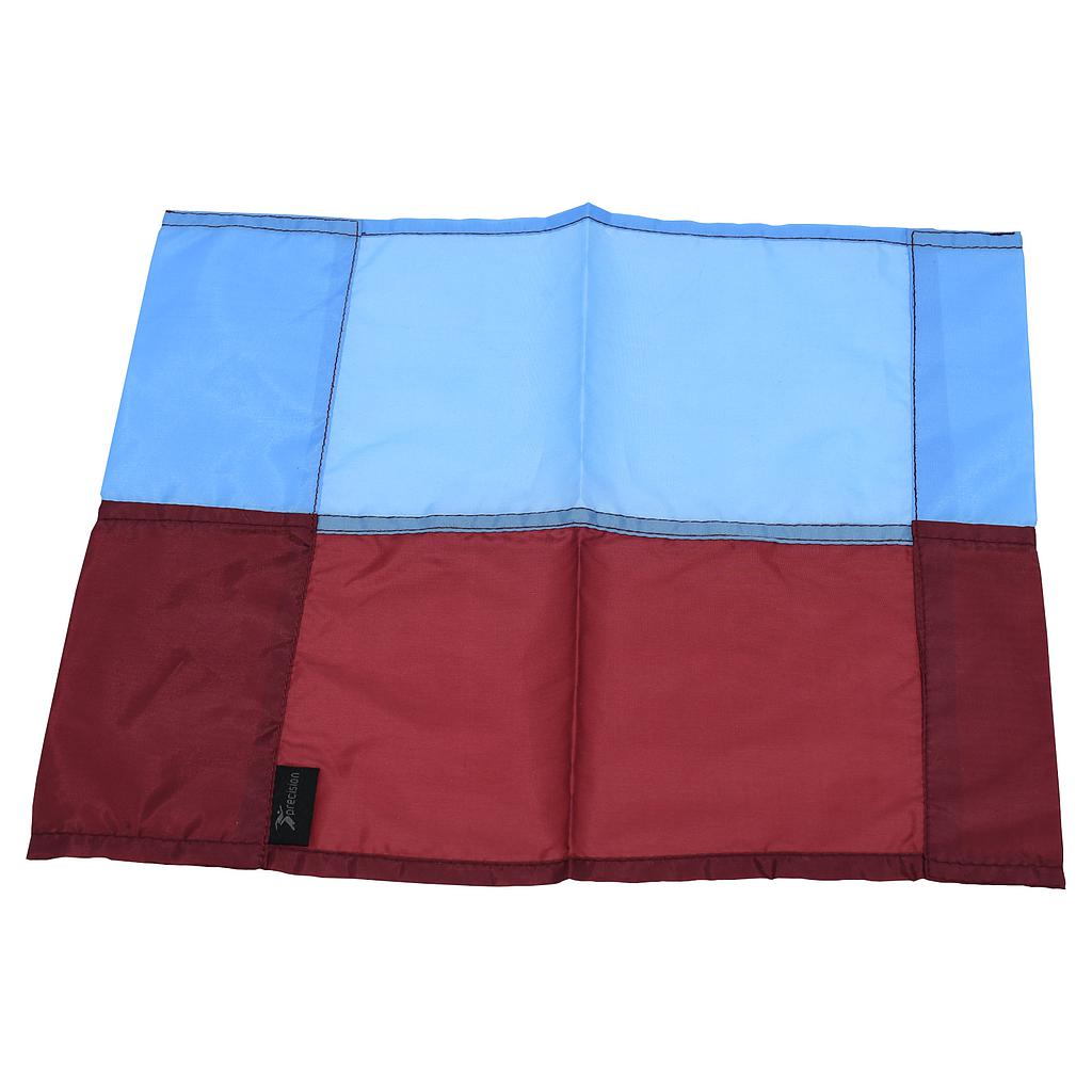 Precision Corner Flag for sports, with a red flag and sturdy pole, used to mark corners on the field.