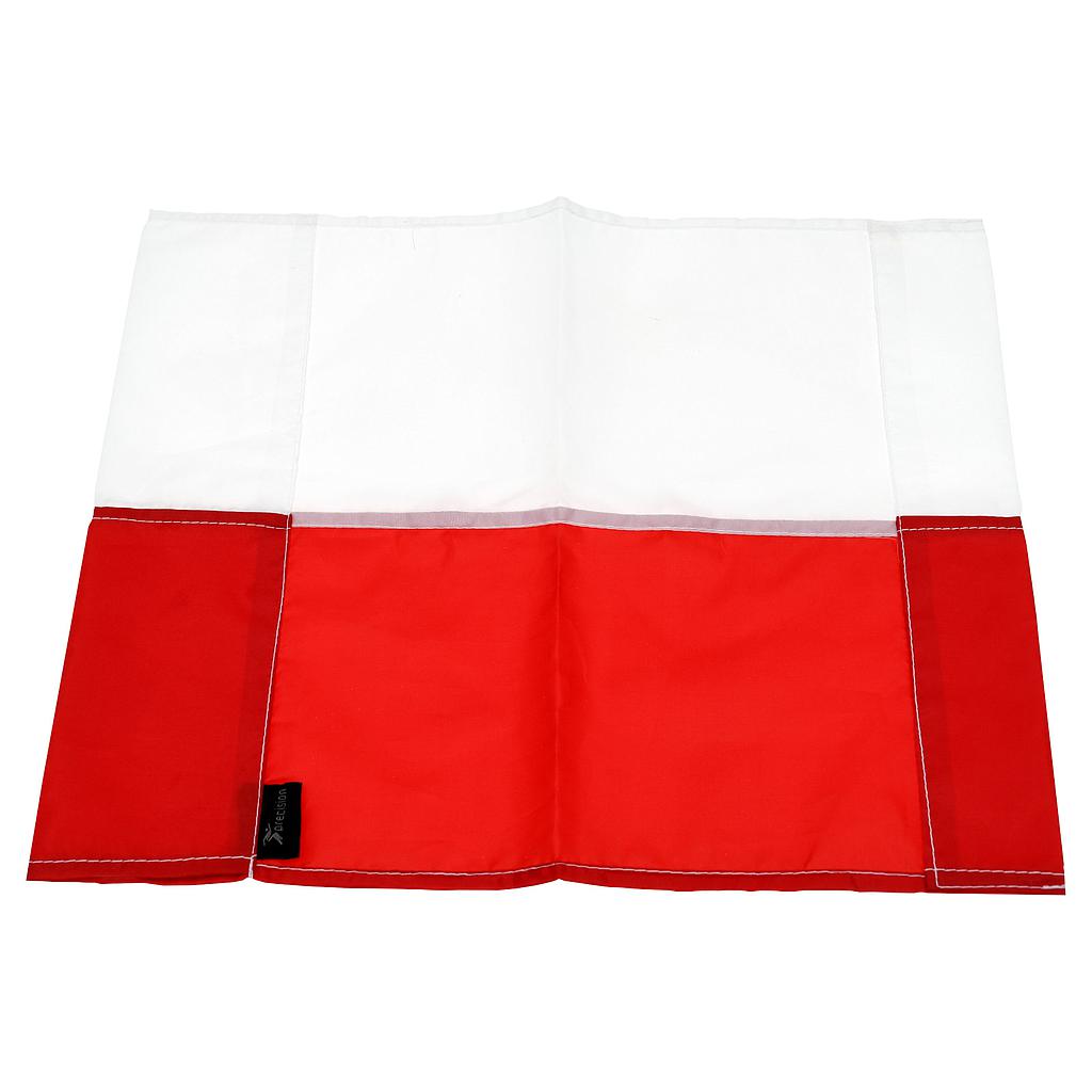 Precision Corner Flag for sports, featuring a durable flag and stake for marking corners on soccer or football fields.