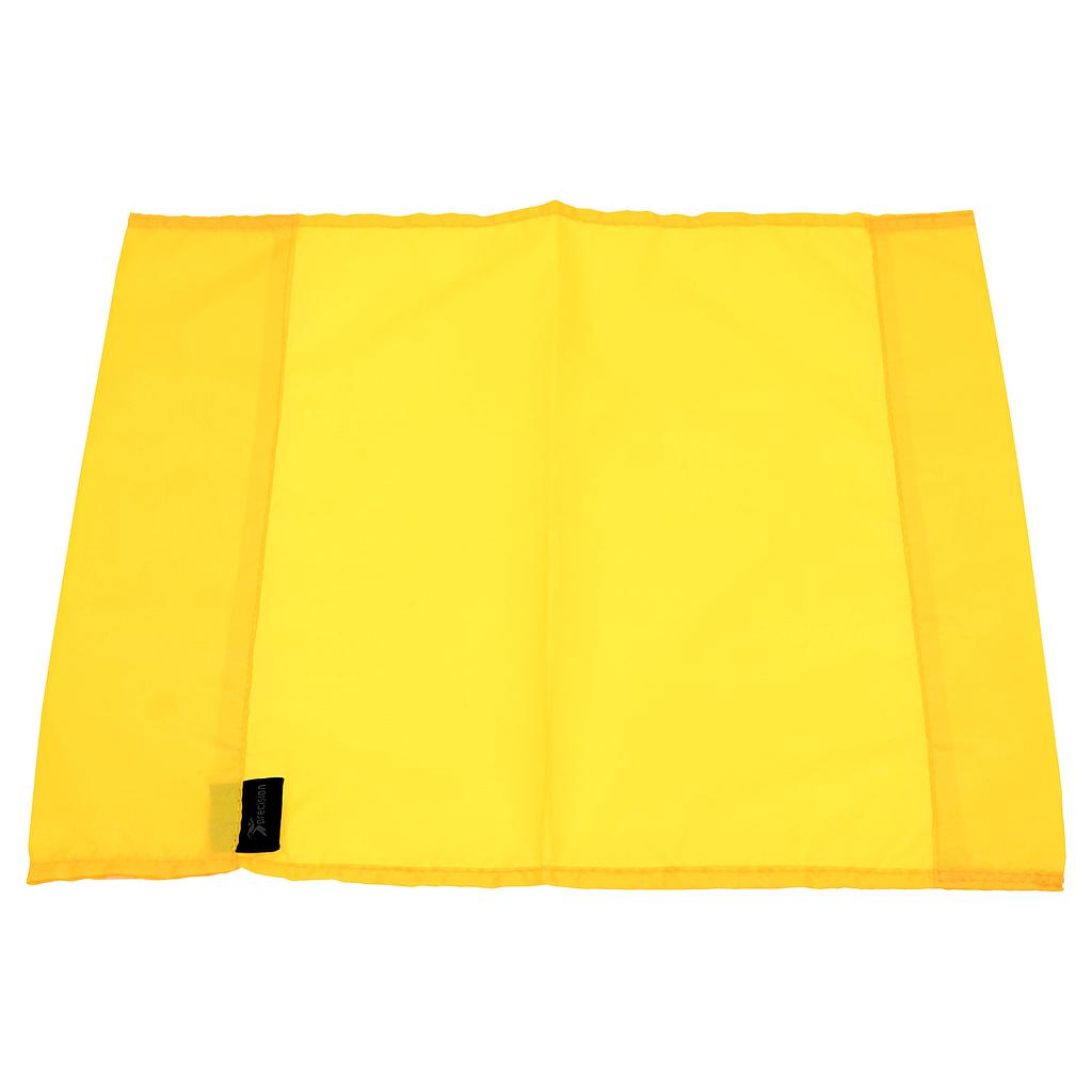 Precision Corner Flag for sports, featuring a bright color and sturdy pole for marking corners on the field.