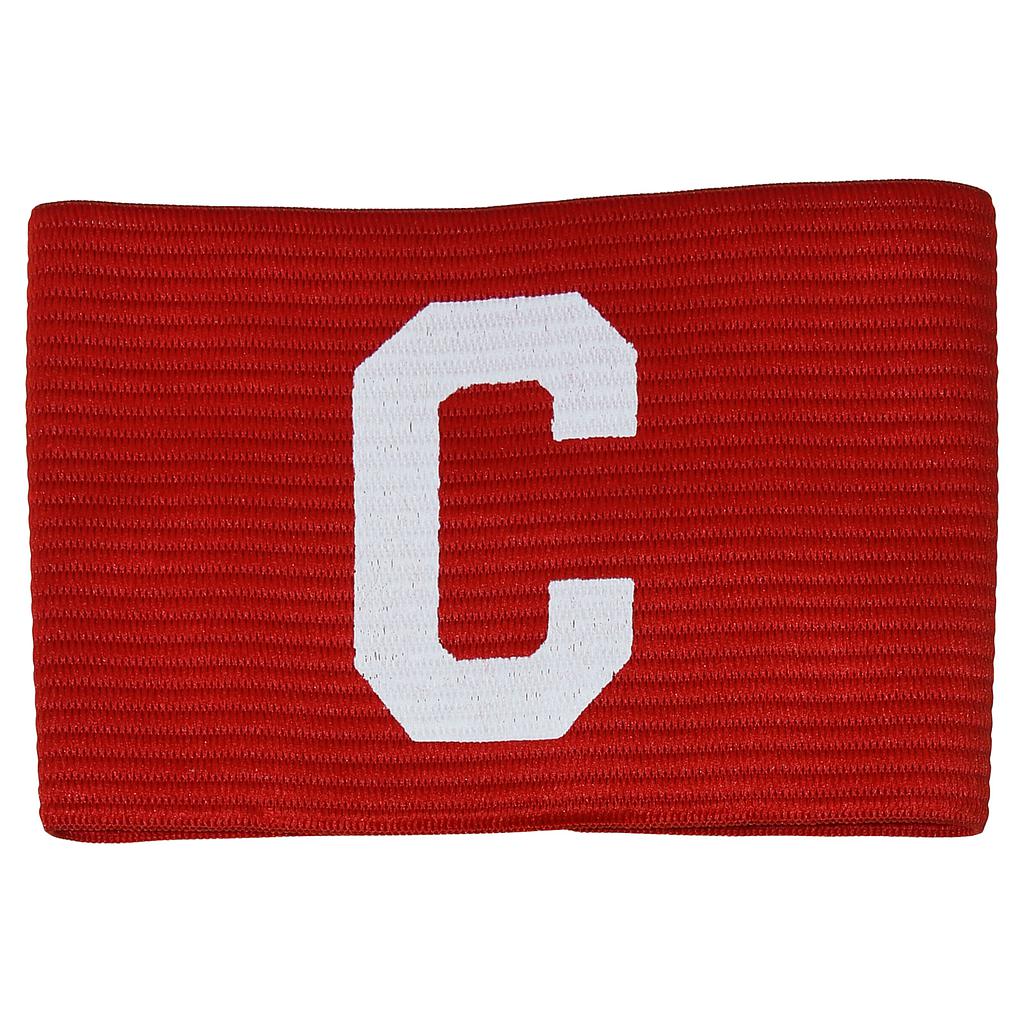 Precision Big C Captains Armband for sports teams, featuring a bold black and white design with the letter C prominently displayed.