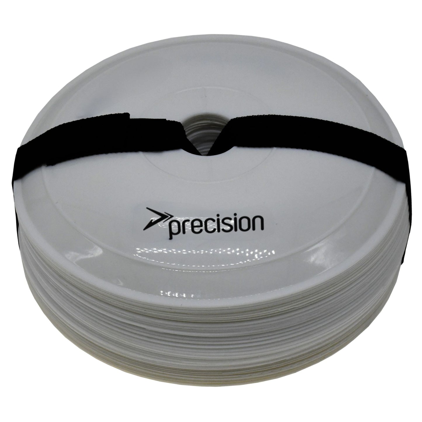 Set of 40 Precision Pro Near Flat Markers for sports training and field marking, featuring durable, flat-topped design.