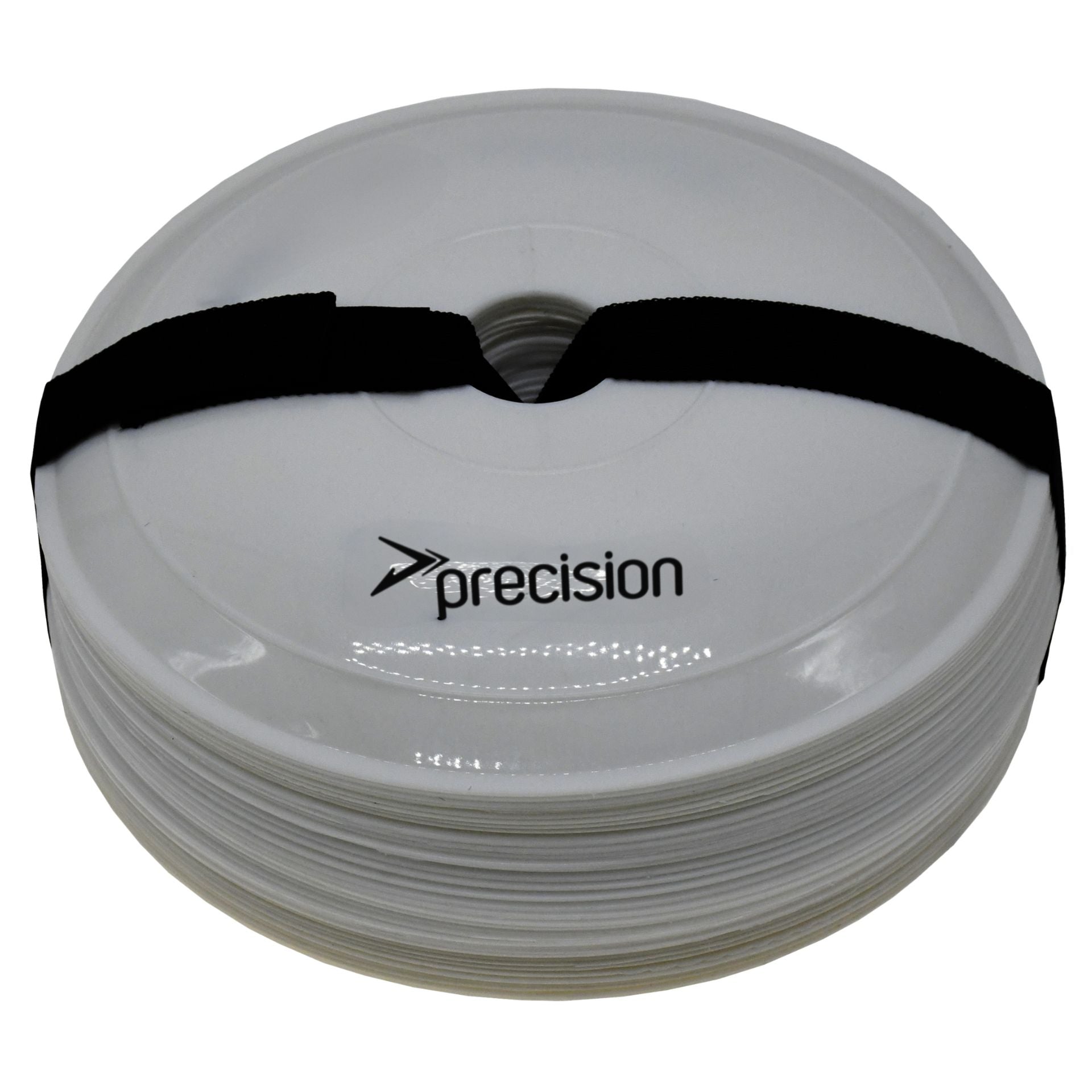 Set of 40 Precision Pro Near Flat Markers for sports training and field marking, featuring durable, flat-topped design.