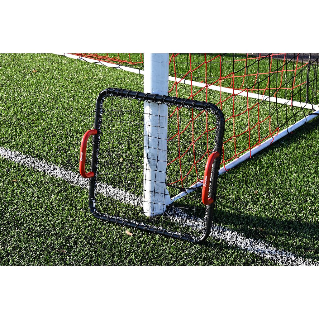 Precision Hand-Held Rebounder with a 60cm square steel frame, ideal for sports and training exercises.
