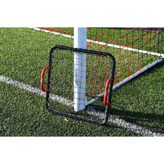 Precision Hand-Held Rebounder with a 60cm square steel frame for sports training and practice.
