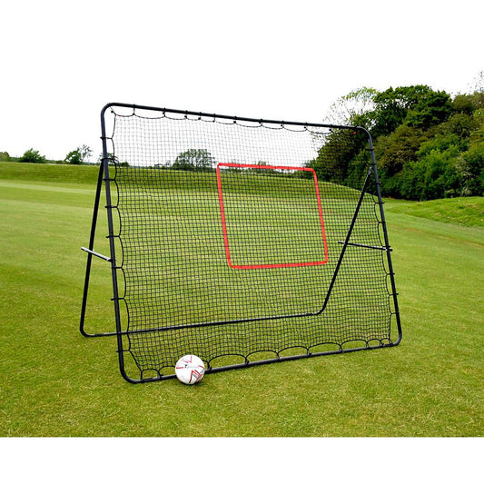 Precision Pro 9ft x 7ft jumbo multi-sport rebounder for training and practice, featuring a sturdy frame and high rebound surface.