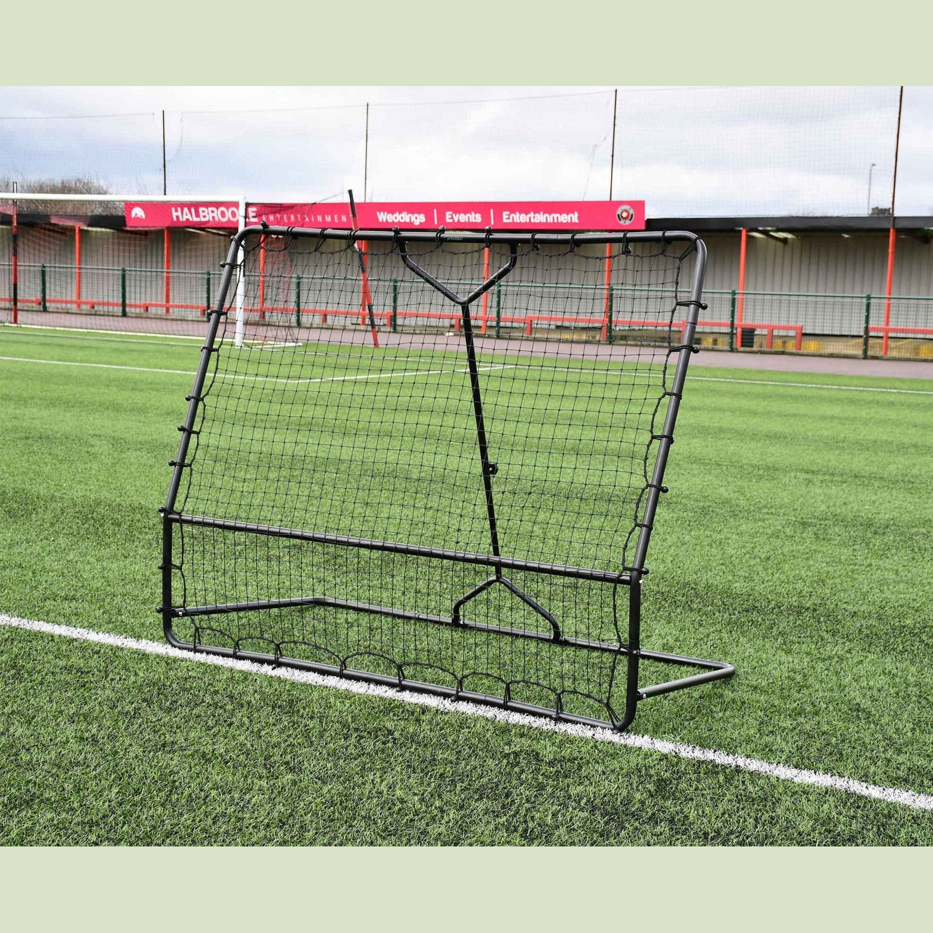 Precision Pro Two Angled Rebounder for sports training, featuring two adjustable angles and durable frame.