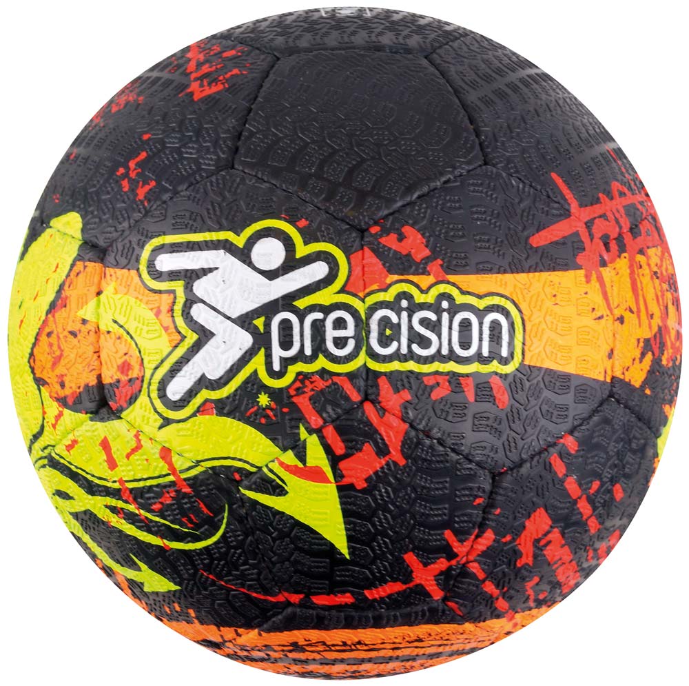 Precision Street Mania football with bold design, suitable for street and casual soccer play, from Precision Sporting Goods.