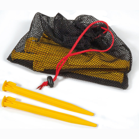 Set of 10 Precision Plastic Net Pegs for sporting goods, ideal for securing sports nets with durable, lightweight plastic design.