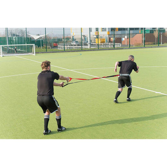 Precision Pro quick release resistance harness belt for sporting activities, featuring adjustable straps and durable construction.