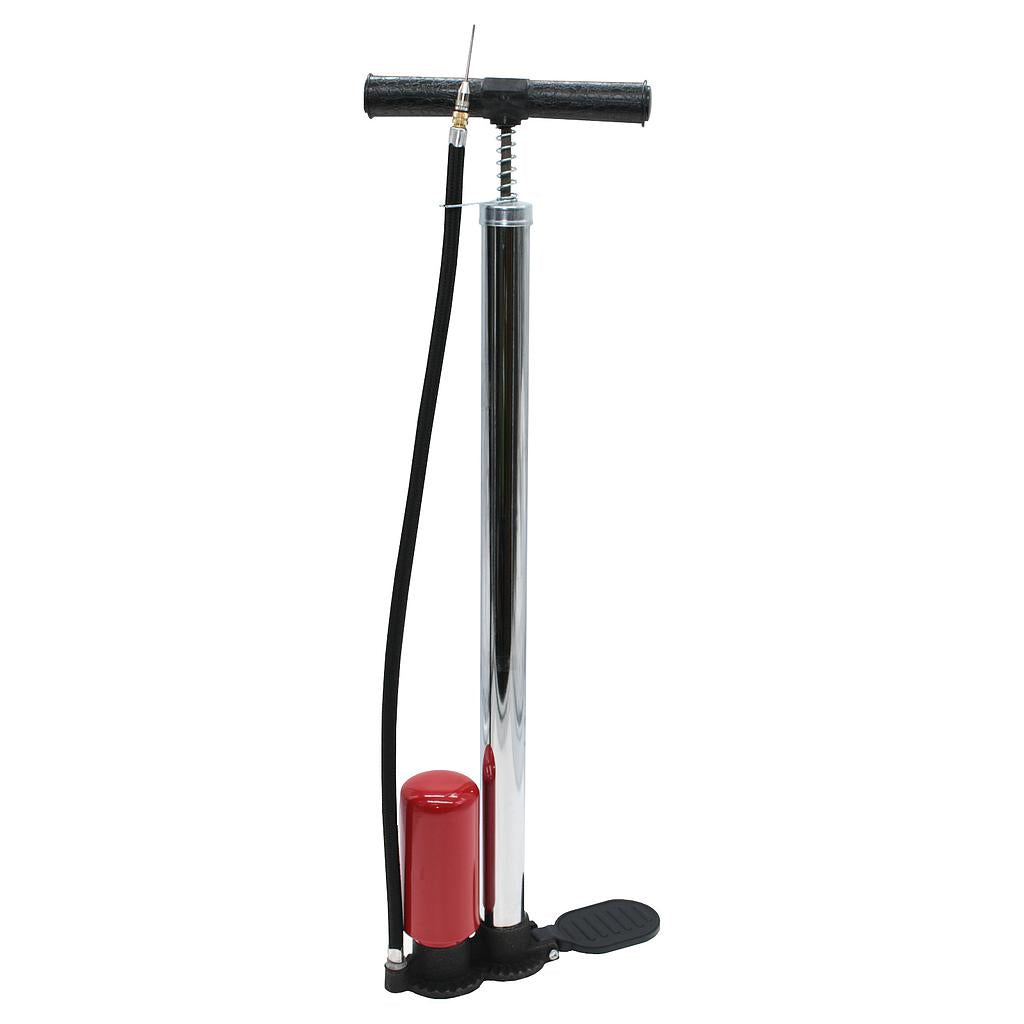 Precision stirrup pump for sporting goods, featuring ergonomic design and durable construction for easy inflation and deflation.