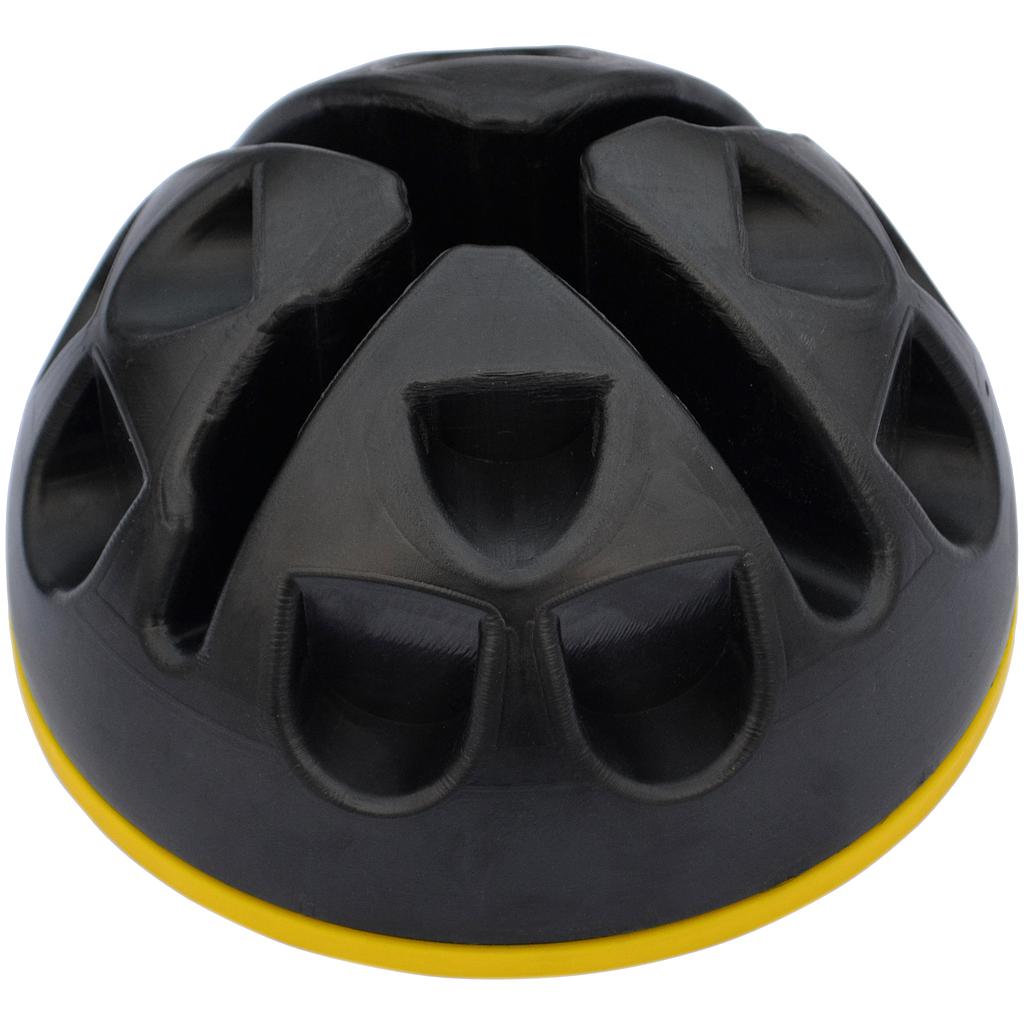 Precision Training Agility Dome for sports drills, featuring a bright orange, lightweight plastic structure on a gym floor.