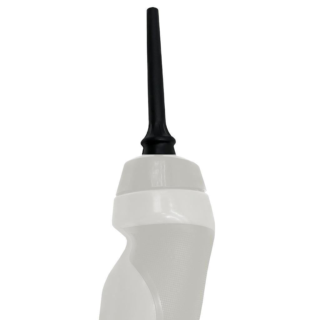Precision Universal Long Spout Water Bottle Adapter for Cage Helmets, sports accessory with a long spout for easy hydration.