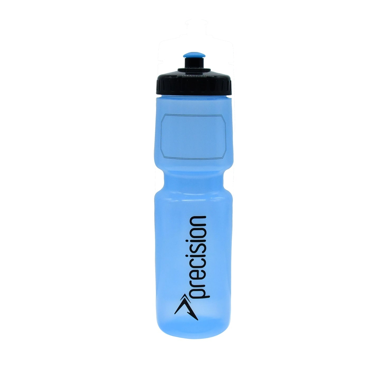 Precision Water Bottle 750ml in black with a silicone grip, designed for sports and active hydration.