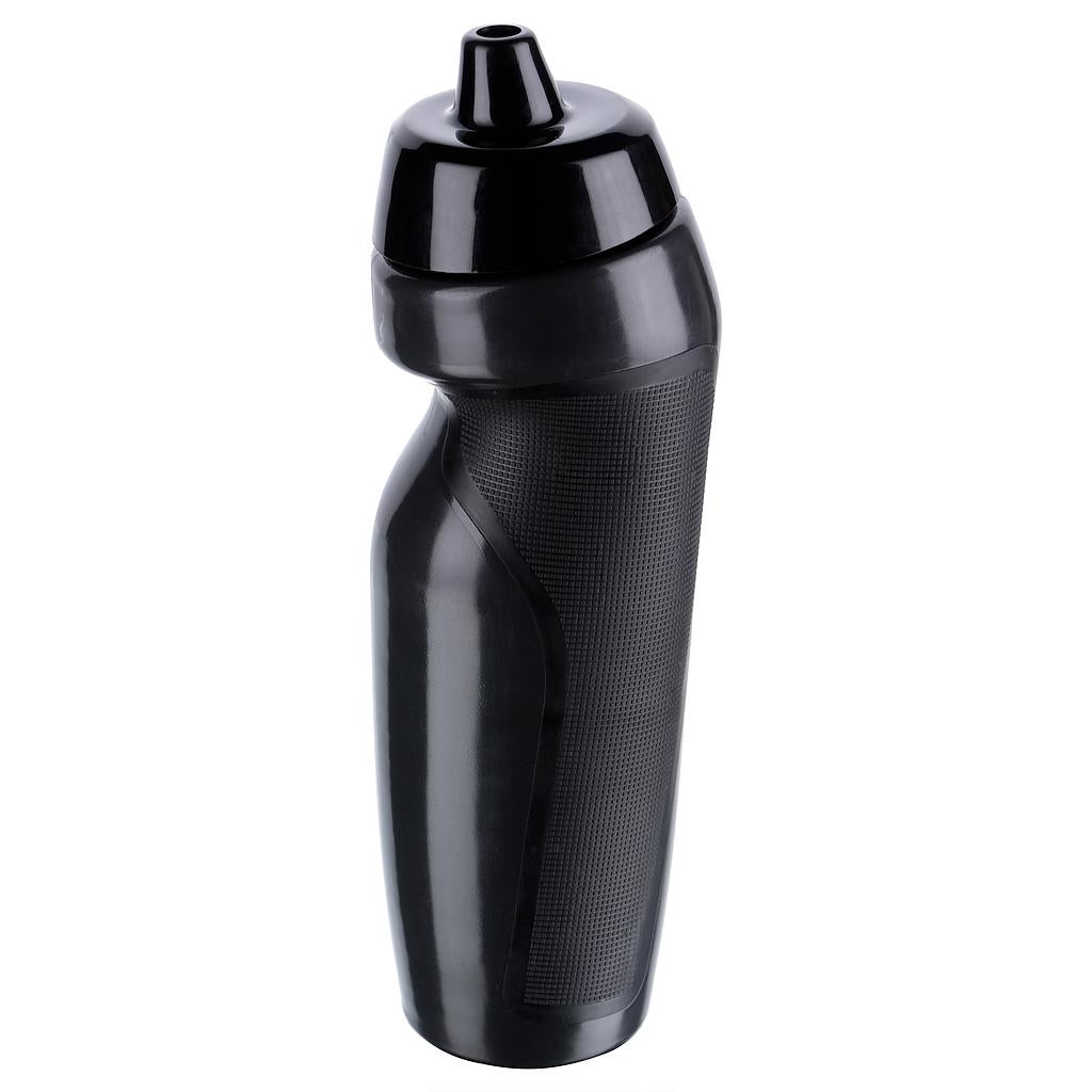 Precision Sport Water Bottle 600ml with black screw-on lid and clear body for hydration during sports activities.