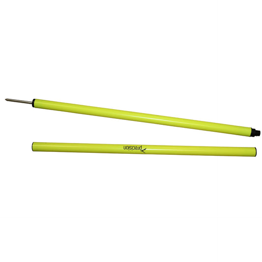 Precision Split 2pc Boundary Pole, 1.7m, for sports, with reflective surface and adjustable sections, branded by Precision.
