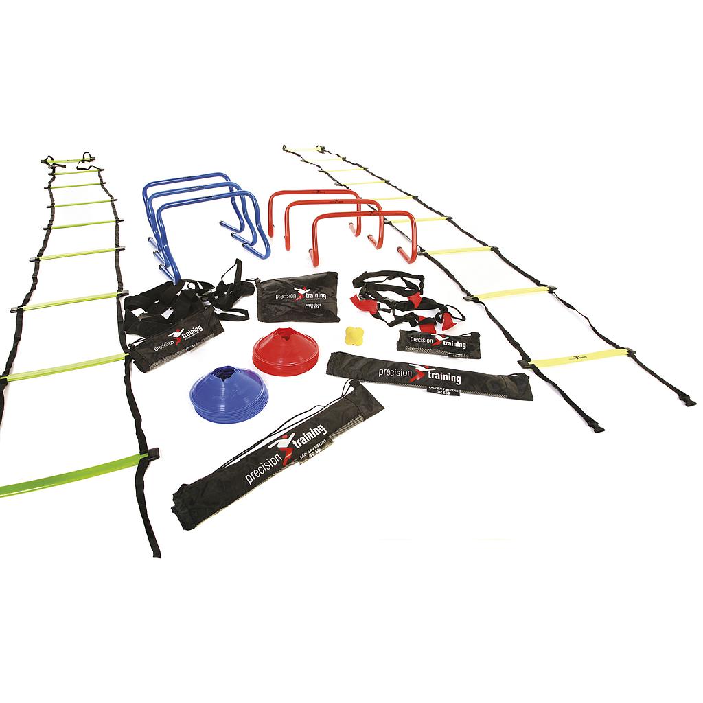 Precision Ultimate Speed Agility Training Kit with cones and markers for sports agility drills and speed training.