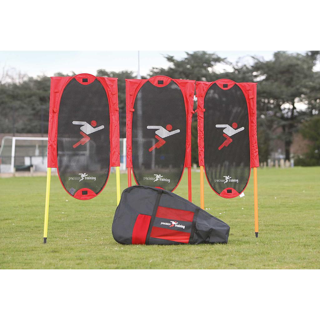 Precision Freekick Man Kit set of 3 with poles, sporting goods for soccer training and practice drills.