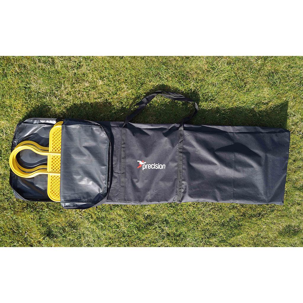 Black Precision Pro Mannequin Carry Bag for sporting goods, designed for easy transportation and storage of mannequin displays.