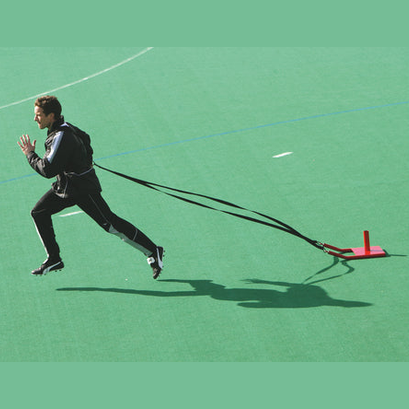 Precision Speed Sled Training System with Harness for athletic speed and agility training, shown with sled and harness components.