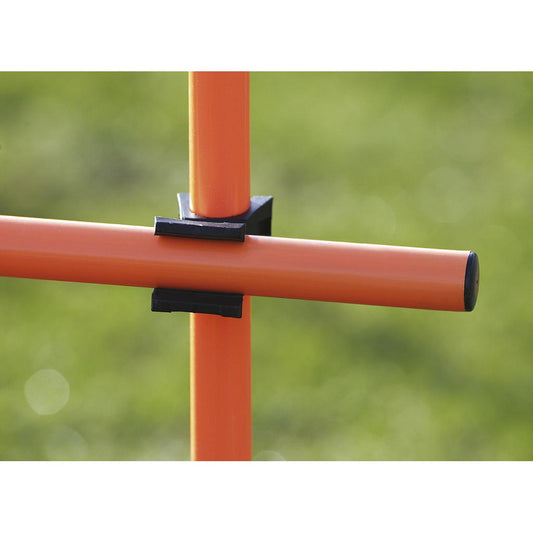 Six Precision brand 1 1/4-inch diameter replacement swivel clips for sporting goods, shown in a bag.