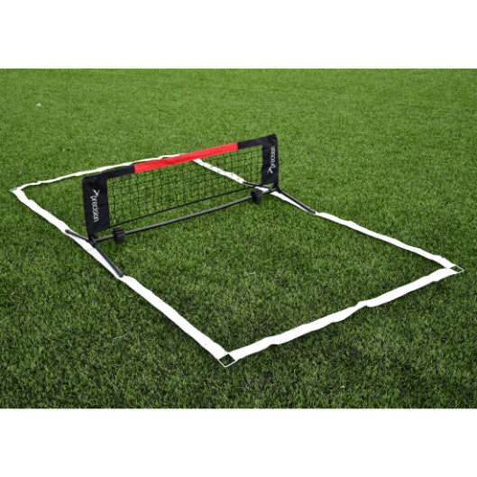 Precision Mini Foot Tennis Set with paddles and net for outdoor sports, ideal for fun outdoor games and recreational play.