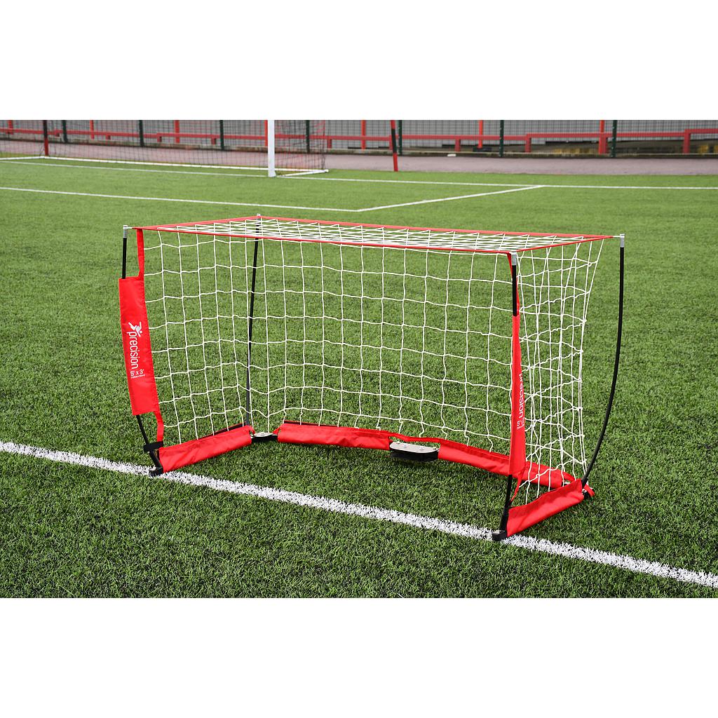 Precision Flexi Net Goal for sports, featuring lightweight, durable netting ideal for soccer and outdoor games.