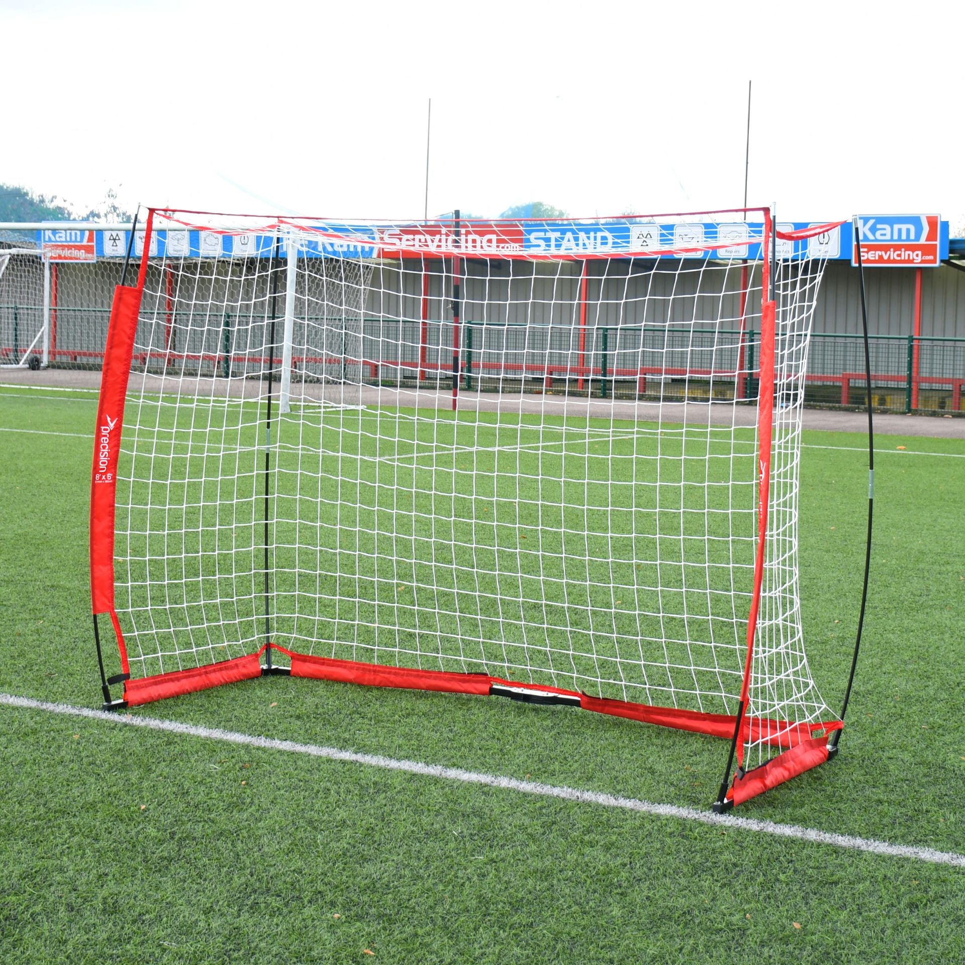 Precision Flexi Net Goal for sports, featuring a lightweight, flexible net frame designed for soccer or practice goals.