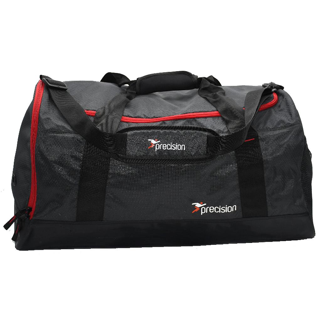 Black Precision Pro HX small holdall bag for sporting goods, with zippered compartments and adjustable shoulder strap.