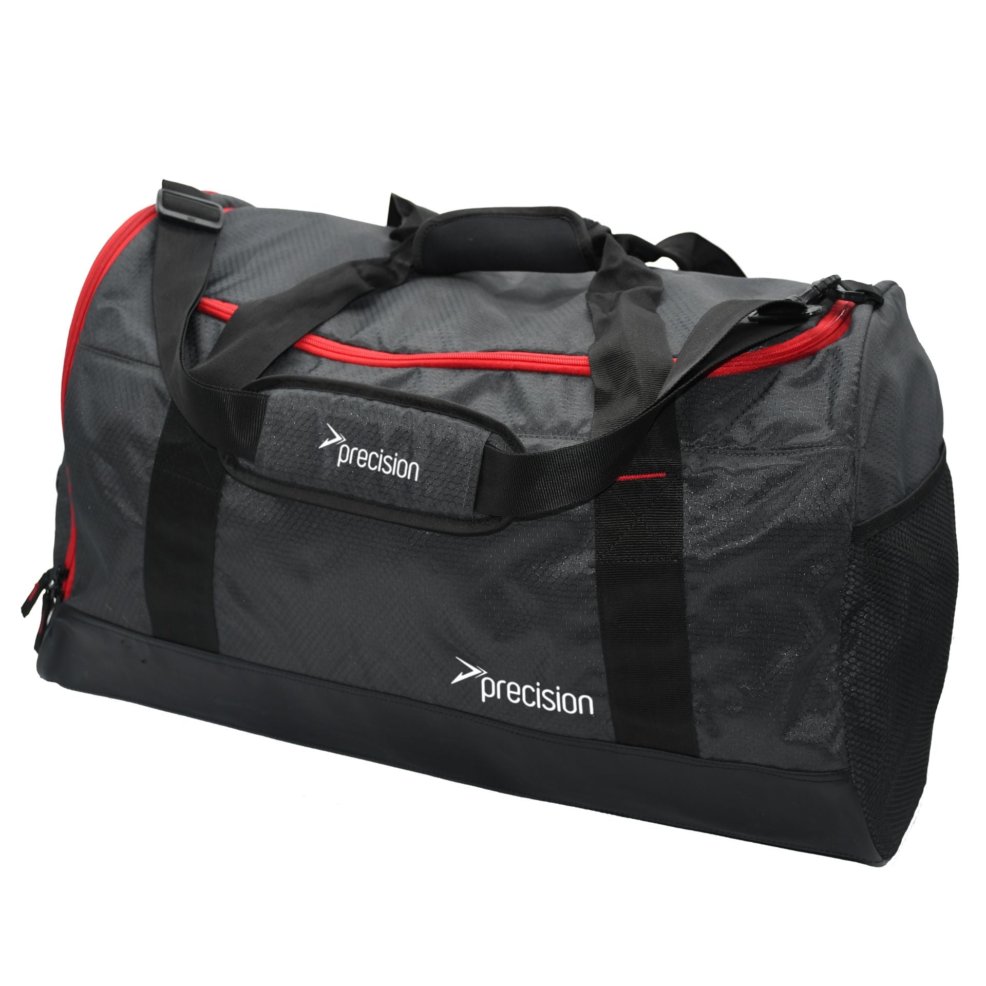 Precision Pro HX medium holdall bag for sporting goods, showing durable fabric, handles, and zippers for sports gear storage.