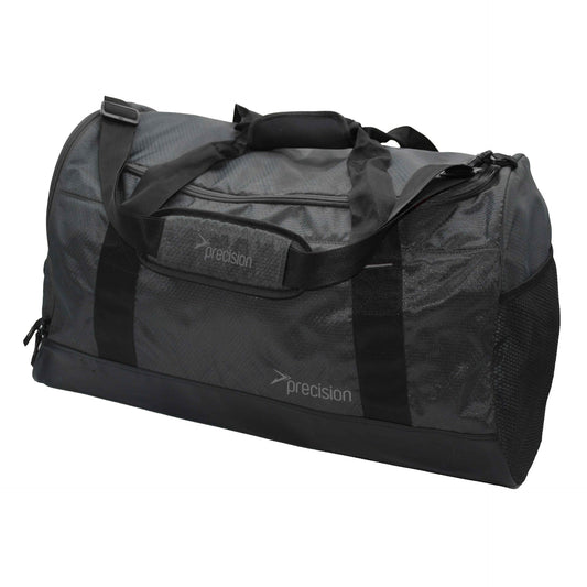 Precision Pro HX medium holdall bag for sports, showing durable fabric, zipper closures, and adjustable shoulder strap.