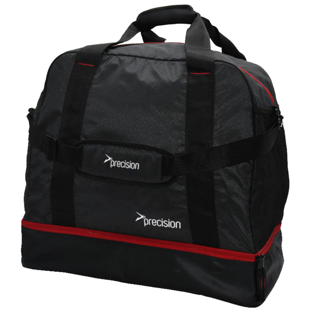 Precision Pro HX Players Twin Bag for sporting goods, showing durable black and gray design with multiple compartments for athletic gear.