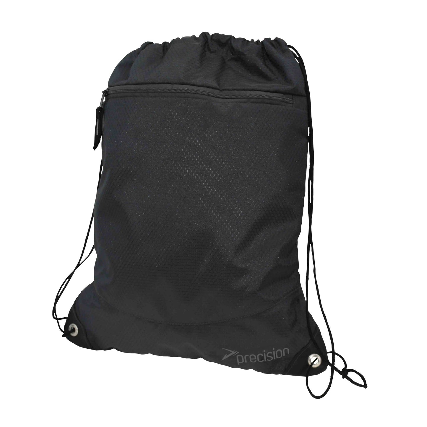 Precision Pro HX drawstring bag made of durable sporting goods fabric, featuring adjustable cords and brand logo.