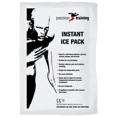 Precision Instant Ice Pack, box of 20, sporting goods first aid cold packs for injuries and pain relief.