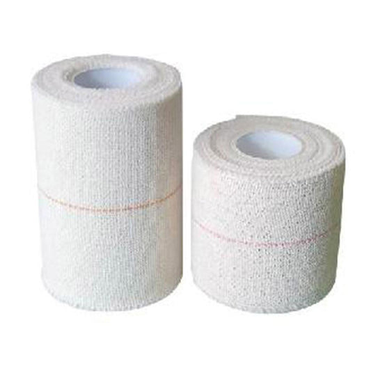 Precision Elastic Adhesive Bandage from Precision sporting goods, showing a close-up of the elastic bandage wrapped around a limb.