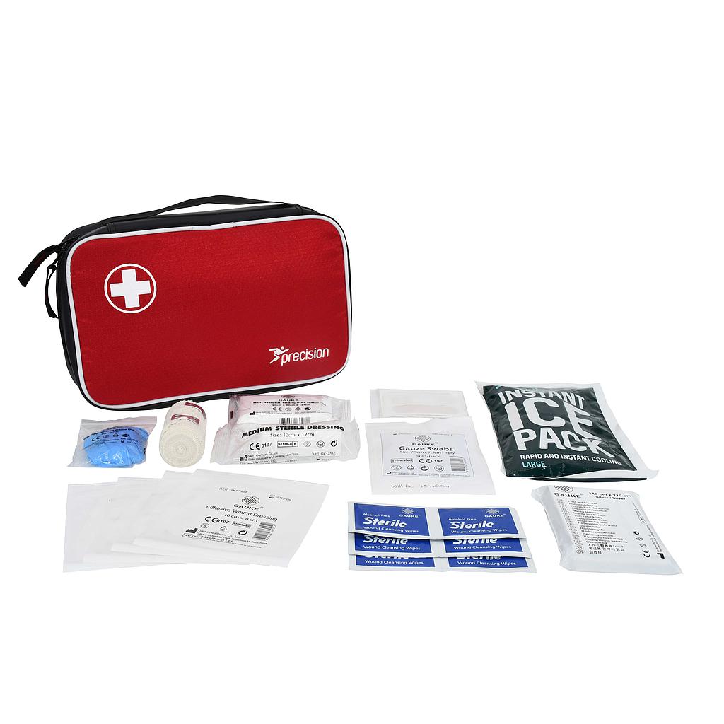 Precision Pro HX Medi Grab Bag and Medical Kit C for sports, featuring compact medical supplies and first aid essentials.