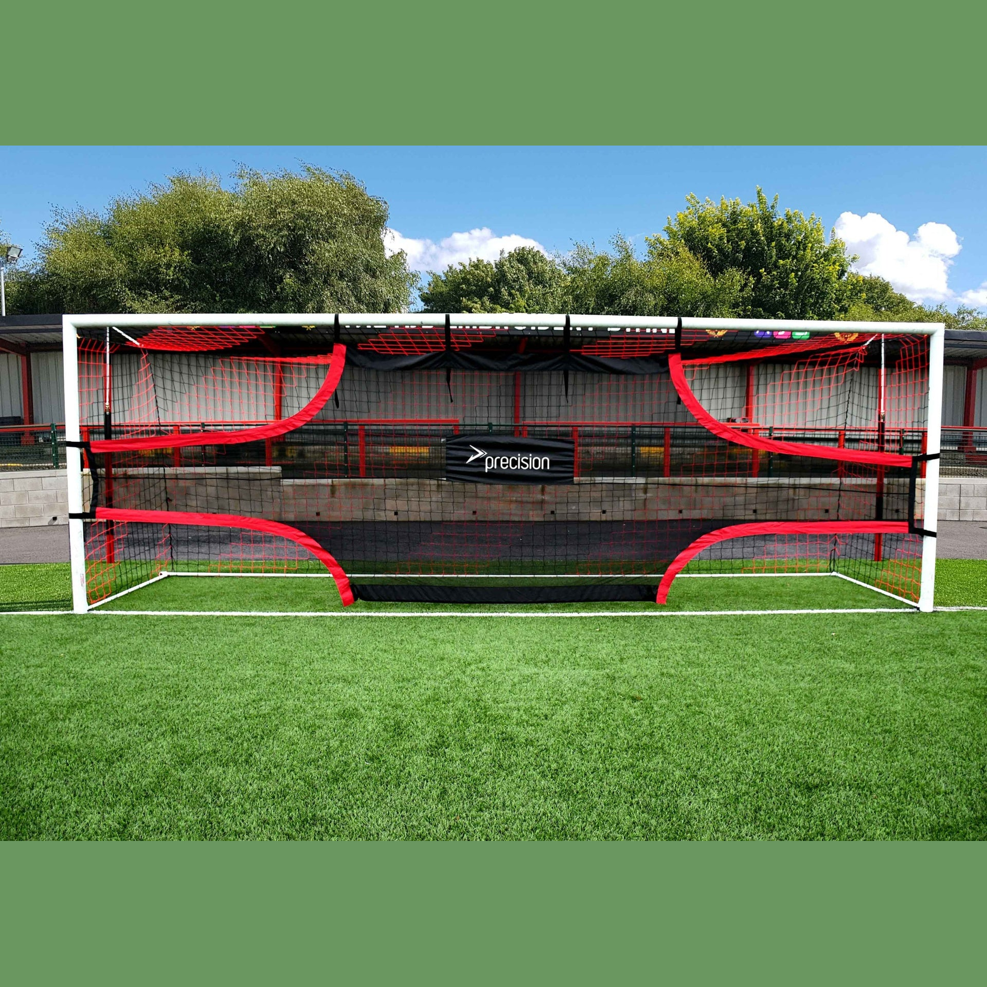 Precision Training Target Shot football goal for soccer practice, featuring a sturdy frame and target zones for improved accuracy.