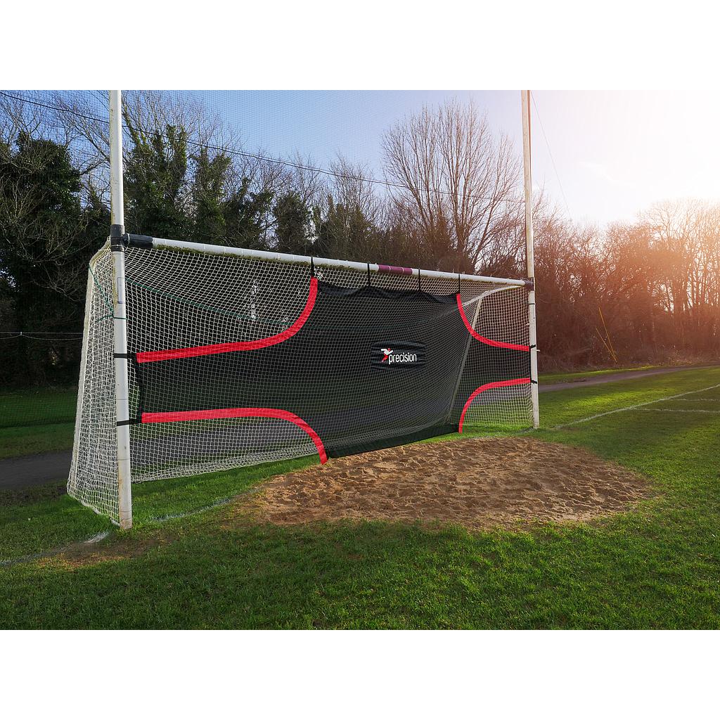 Precision Training GAA goalpost target shot for sports training, 21' x 8' size, designed for improving accuracy in Gaelic games.