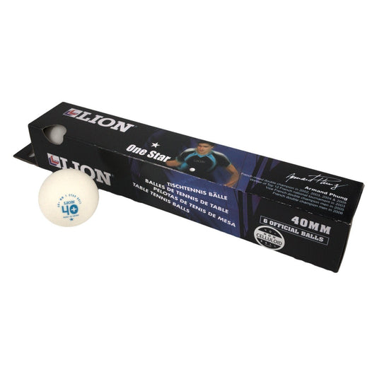 Table Tennis Balls Lion 1* White