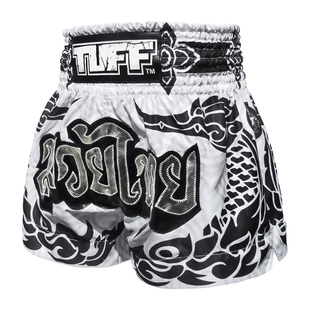 MS631 TUFF Muay Thai Shorts The Great Hongsa White