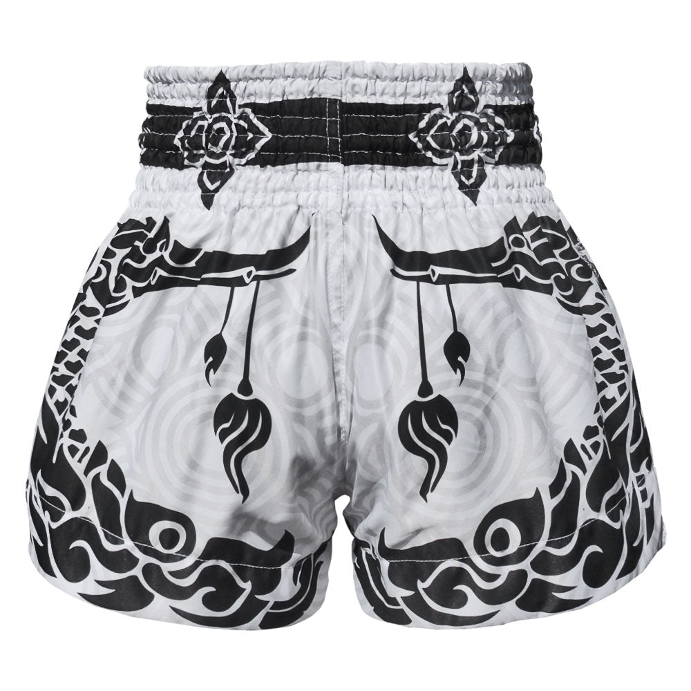 MS631 TUFF Muay Thai Shorts The Great Hongsa White