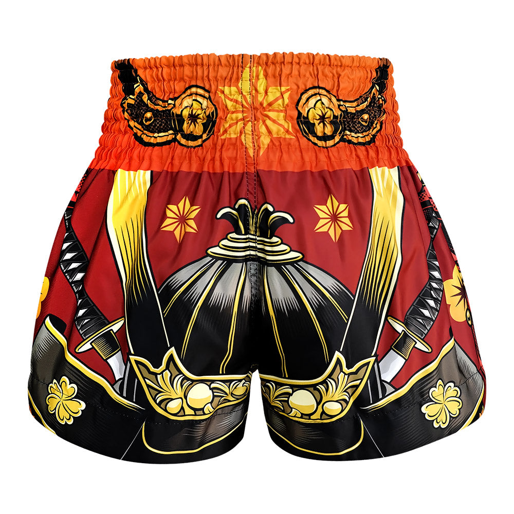 MS658 TUFF Muay Thai Shorts Samurai Skull