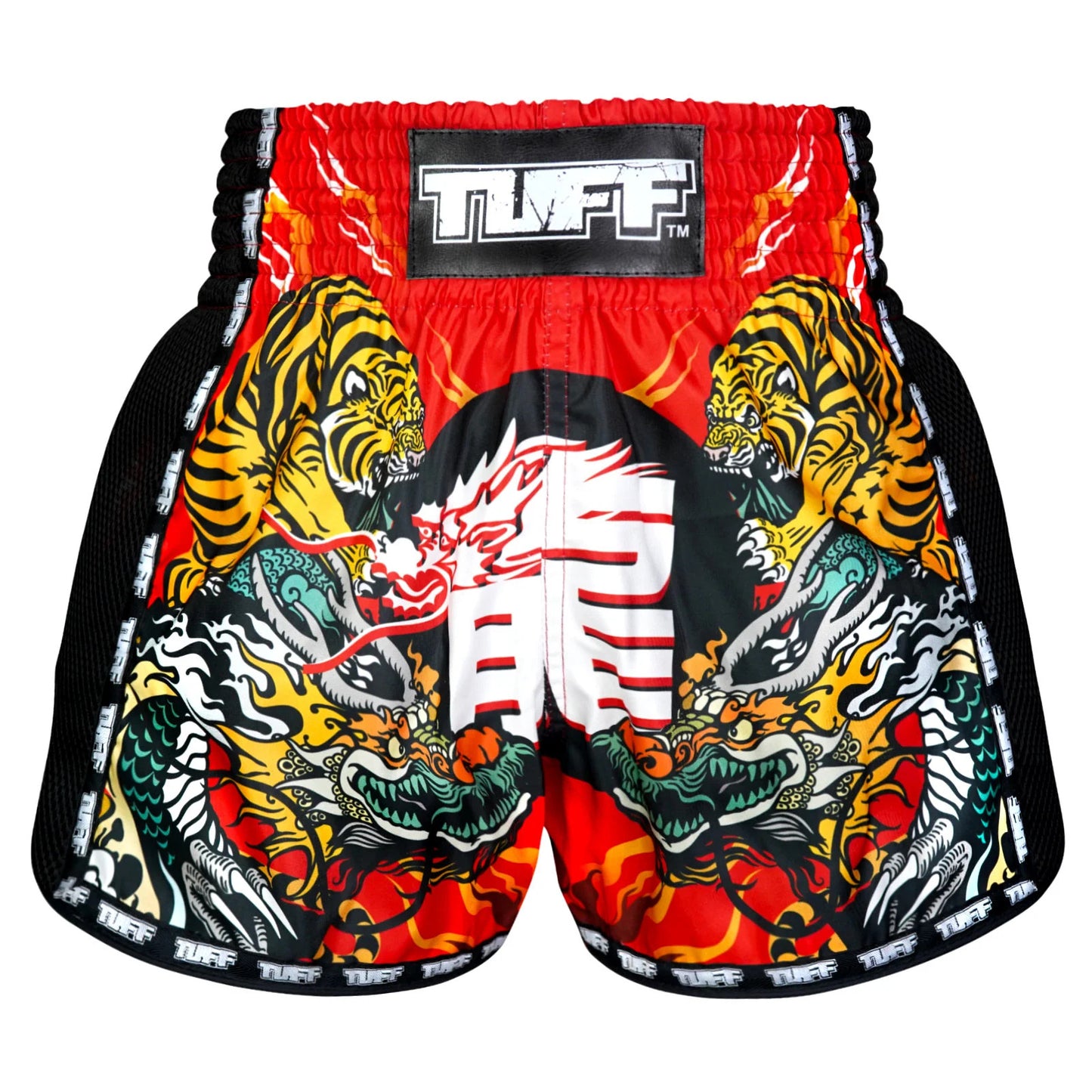 MSC113 TUFF Retro Shorts Chinese Dragon and Tiger