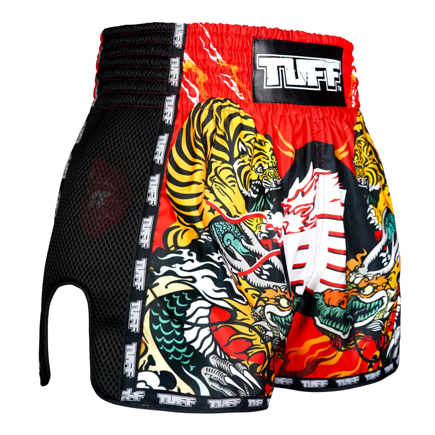 MSC113 TUFF Retro Shorts Chinese Dragon and Tiger