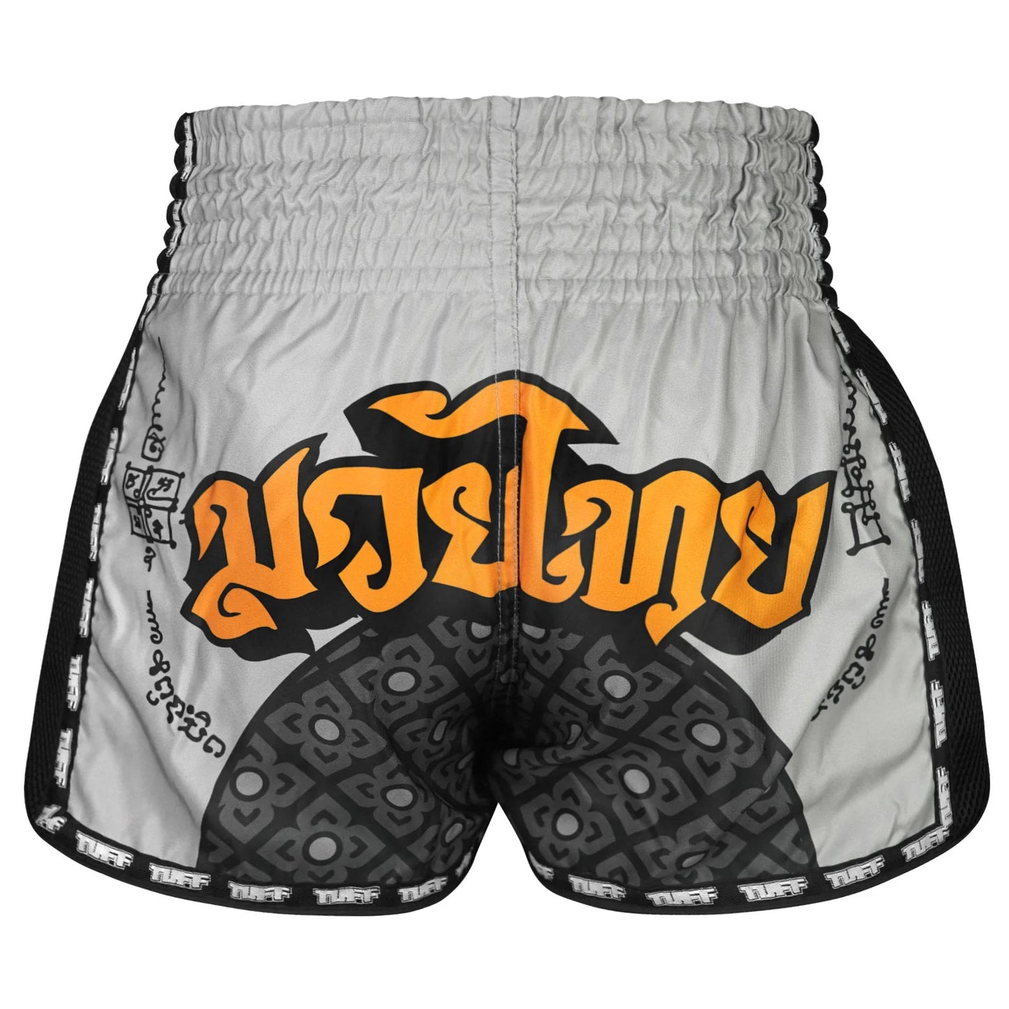 MSC118 TUFF Retro Shorts Hanuman Yantra with War Flag