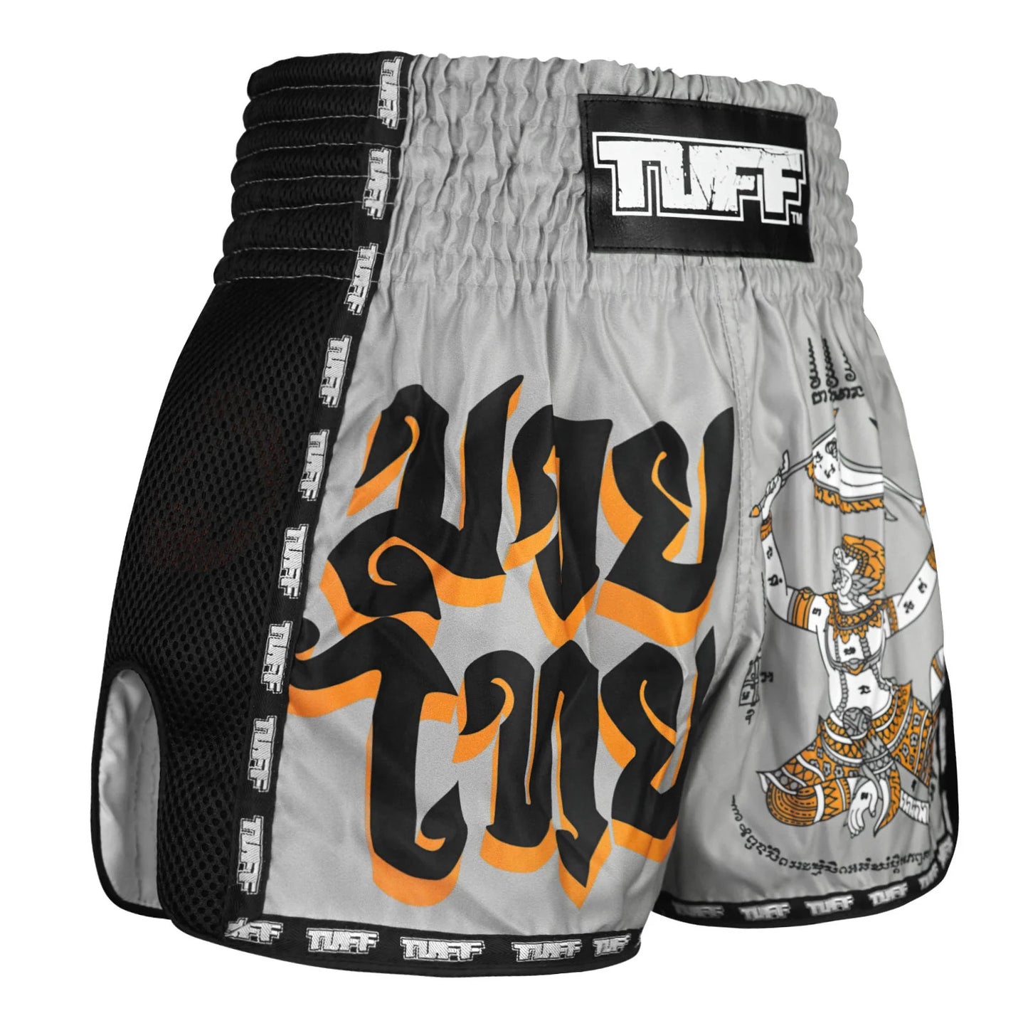 MSC118 TUFF Retro Shorts Hanuman Yantra with War Flag