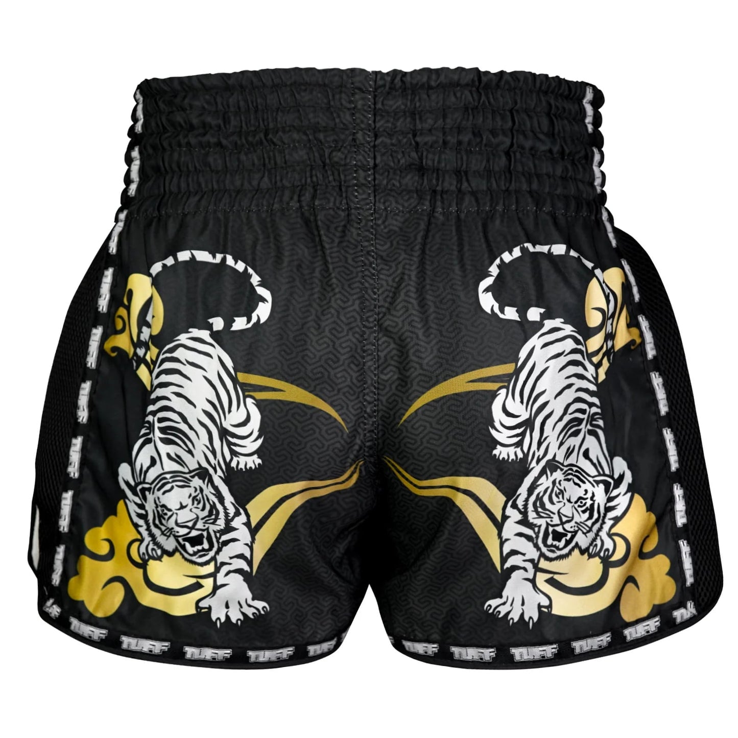 MSC120 TUFF Retro Shorts Black Twin Tiger