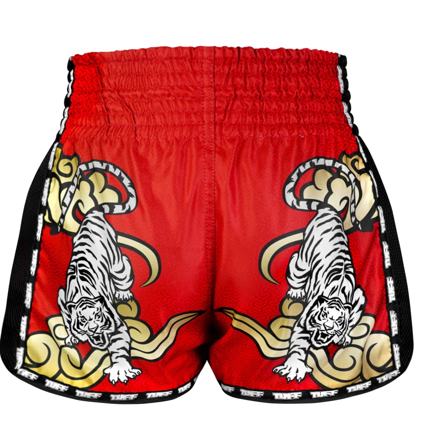 MSC122 TUFF Retro Shorts Red Twin Tiger