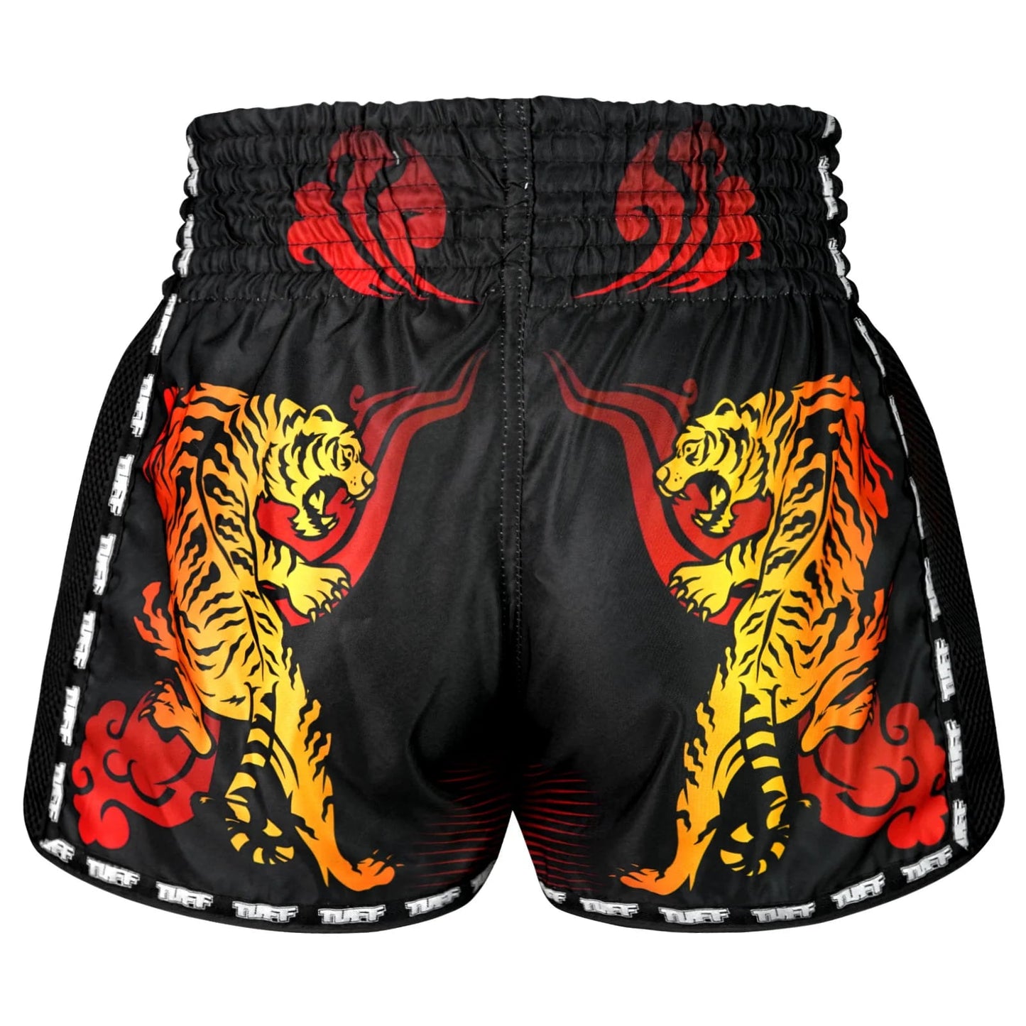 MSC125 TUFF Retro Shorts Black Furious Tiger